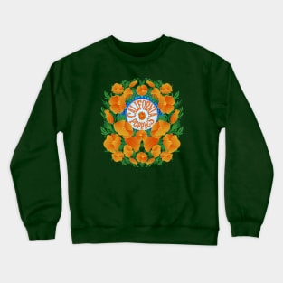 California Poppy Wildflower Superbloom Crewneck Sweatshirt